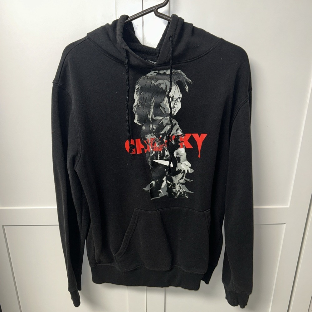 Chucky Horror Black Hoodie Mens Size Small Universal‎